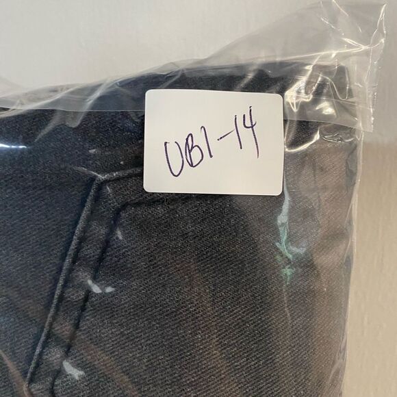 Rebel Vengeance sz 30 Distressed, Thrashed Black Jeans, Men's, Grunge UB1-14 - Picture 13 of 13